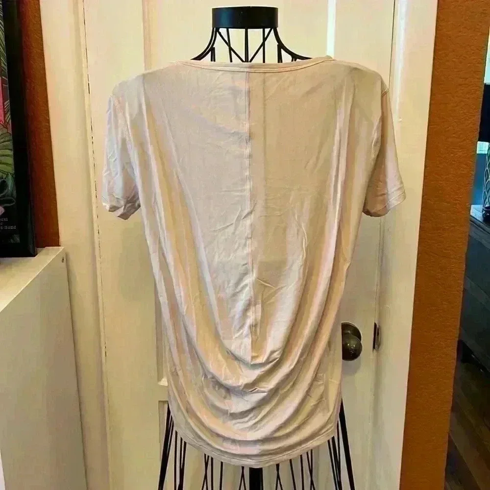 Lululemon Hi-low Tee in Bone-Sz 4